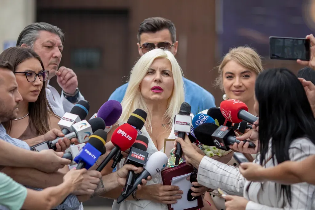 Elena Udrea, la eliberarea din închisoare. FOTO: Inquam Photos / Ovidiu Micsik