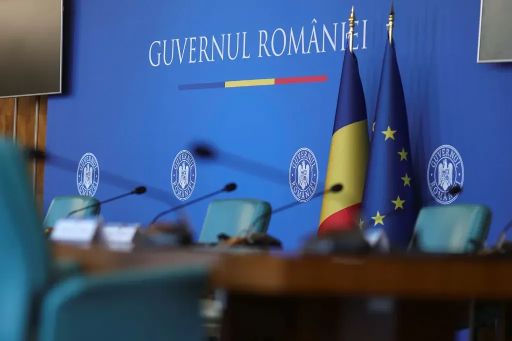 Sala Muntenia, în care au loc ședințele de Guvern, Palatul Victoria, 17 iunie 2025. Inquam Photos / Octav Ganea