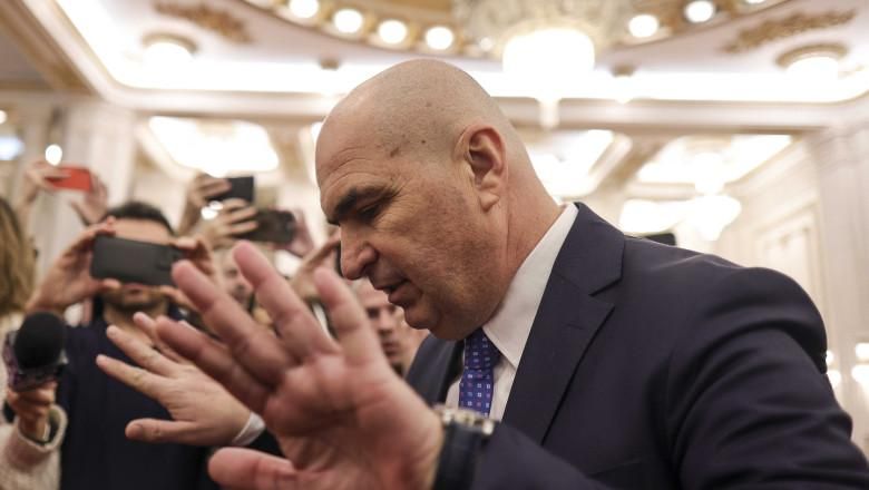 Ilie Bolojan, după anunțarea tăierilor de posturi și cheltuieli de la Senat Foto: Inquam Photos / Octav Ganea