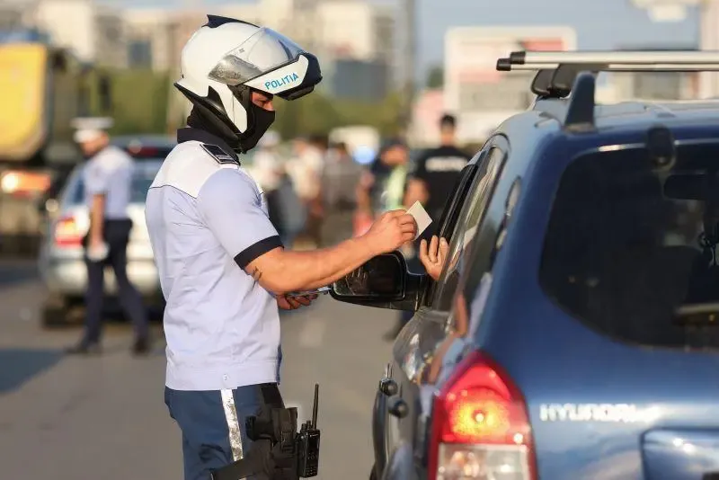 Control in trafic, Foto: Inquam Photos / Sabin Cirstoveanu