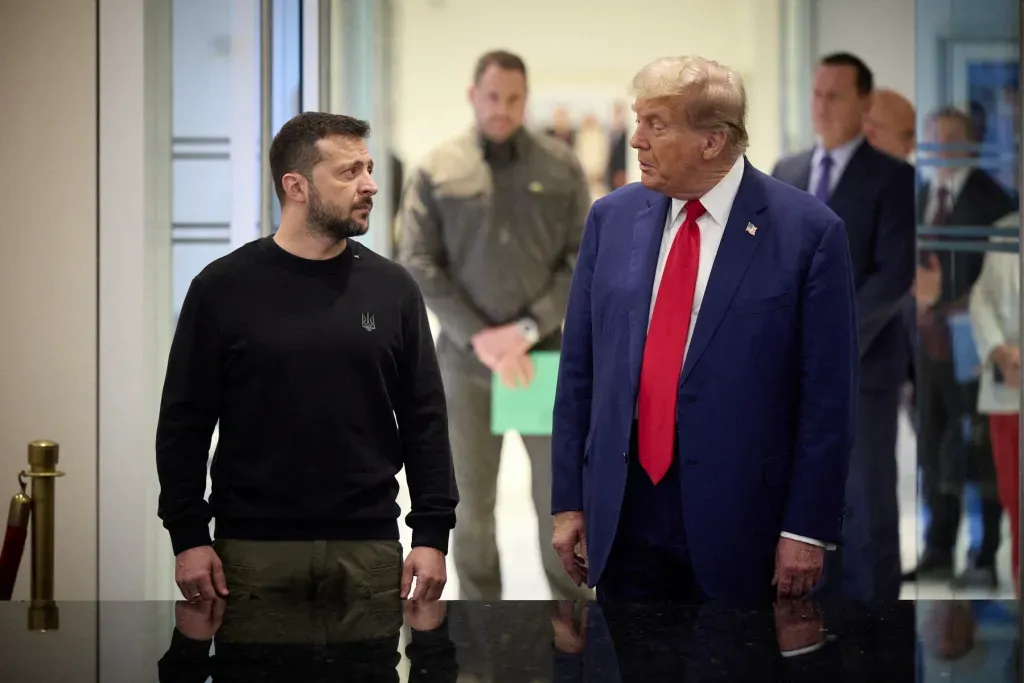 Întâlnire între Volodimir Zelenski și Donald Trump în septembrie 2024, la Trump Tower. Foto: ABACA / Abaca Press / Profimedia