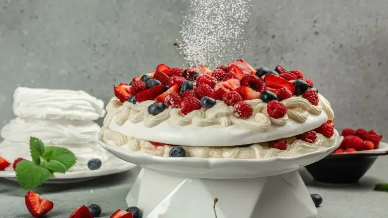 Prăjitură Pavlova de casă