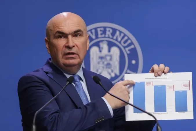 Conferința de presă a premierului României organizată la Palatul Victoria, în București, 2 septembrie 2025. Inquam Photos / Octav Ganea /hotnews.ro