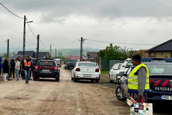 Executări silite cu jandarmii pe Centura Aleșd. Lucrările au fost deblocate