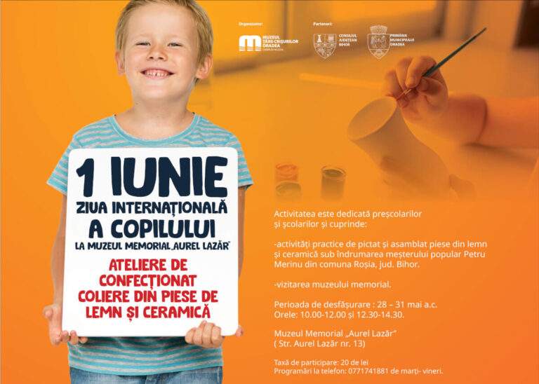 Activitate de educație muzeală. Ateliere de confecționat coliere din piese de lemn și ceramică