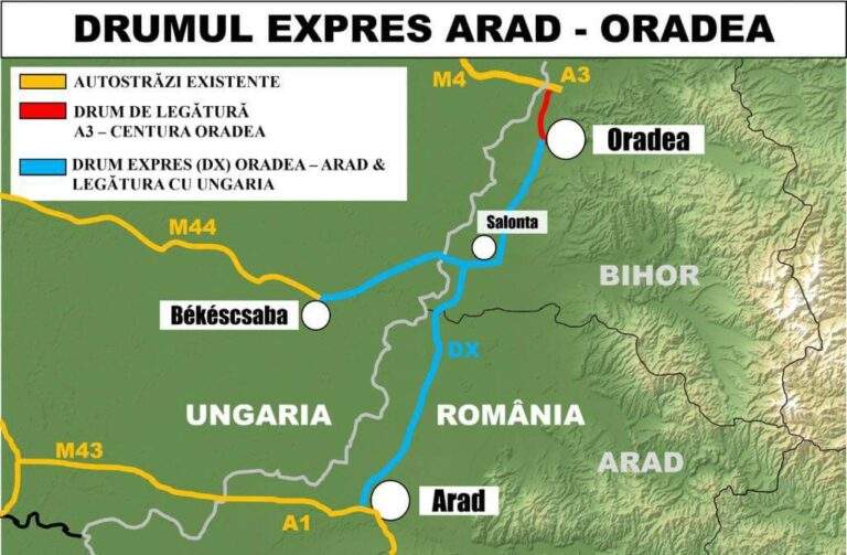 Drum Expres Oradea-Arad: CNAIR a deblocat licitația pentru două loturi