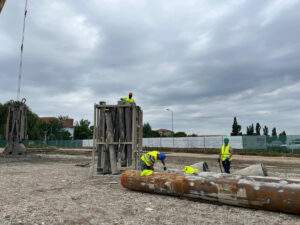 Constructorii au început lucrările la fundațiile Centrului Cultural Multifuncțional din Oradea-02