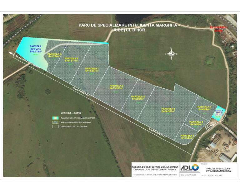 S-a lansat licitația de concesiune a parcelelor din Parcul Industrial Marghita
