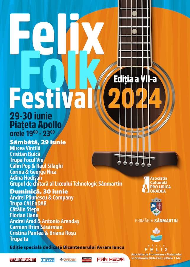 Felix Folk Festival 2024. Sărbătoarea muzicii folk în Băile Felix