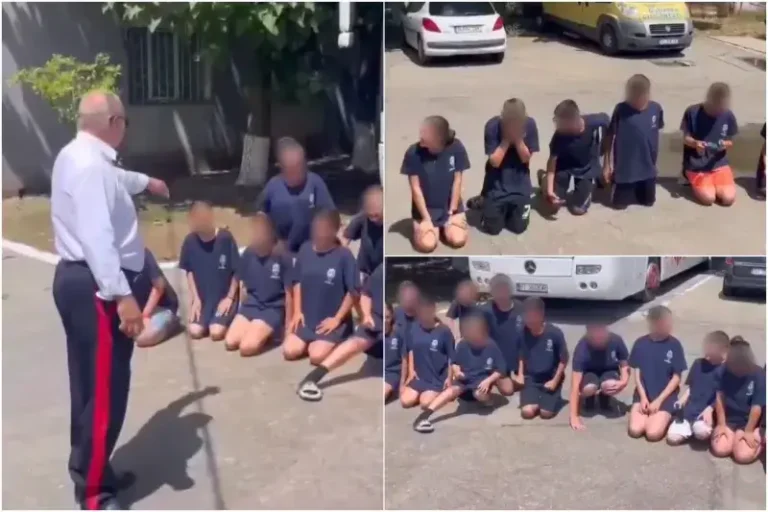 Copii umiliți la Călărași: puși să stea în genunchi pe asfalt ca să-i ceară iertare profesorului. „Dacă se mai întâmplă vreodată, vă țin ore-n șir”