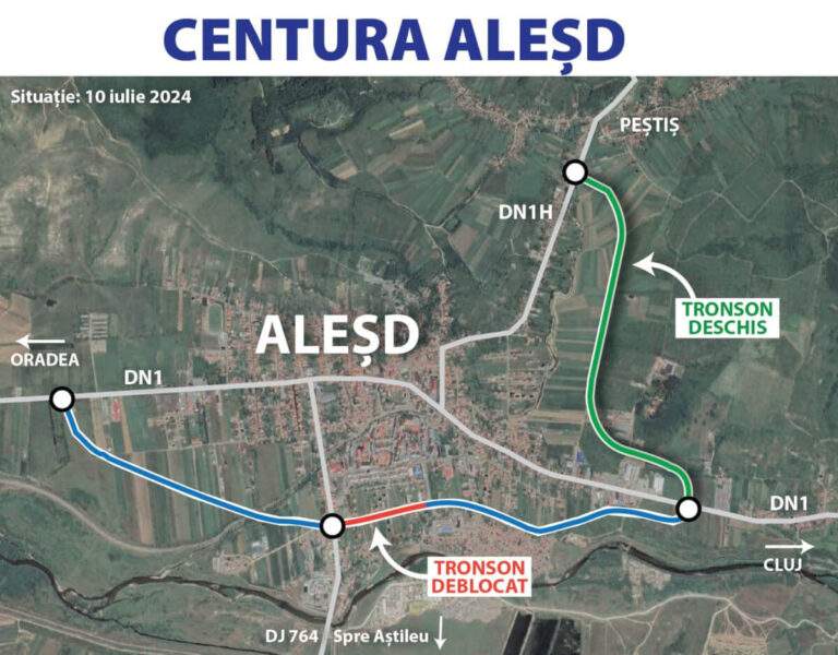 Ilie Bolojan: „Centura Aleșd se deschide pe 9 august”