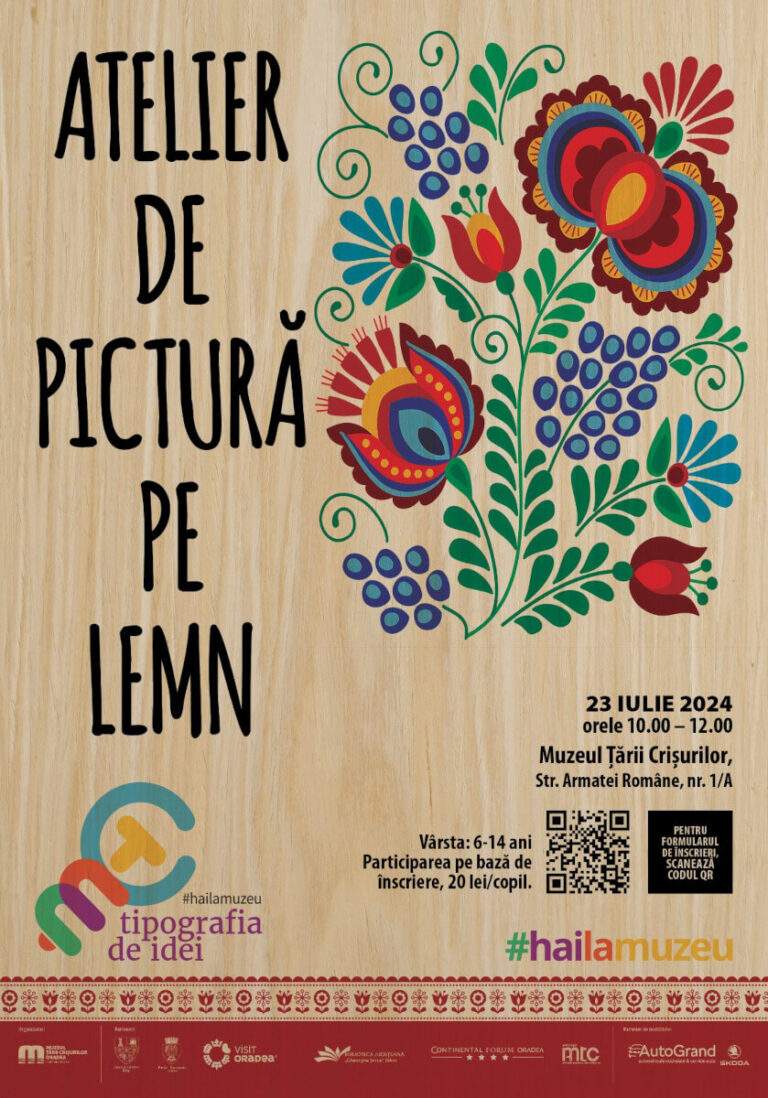 Pentru copii și tineri: atelier de pictură pe lemn