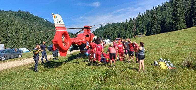 Muntele a făcut 6 victime, sâmbătă, în Bihor. O persoană a fost transportată cu elicopterul la spital