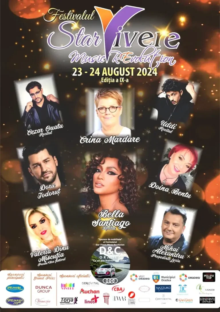 Oradea găzduiește a IX-a ediție a Festivalului „Star Vivere Music Revolution”