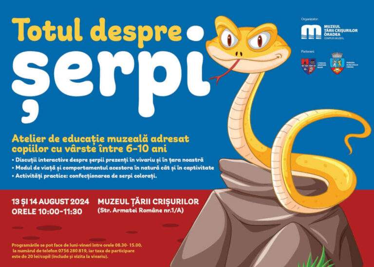 Totul despre șerpi. Atelier de educație muzeală