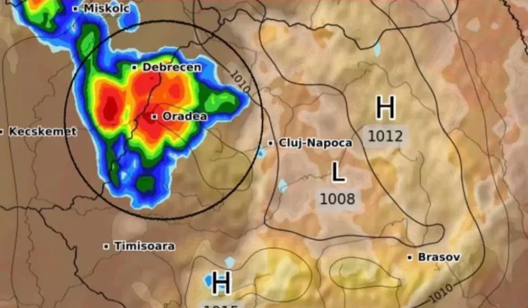 Ploi și vijelii în 11 județe. E vizat și Bihorul