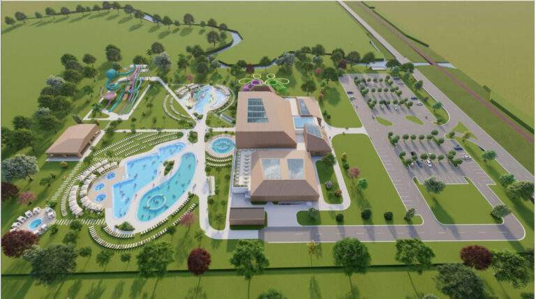 Aquapark la poalele munților