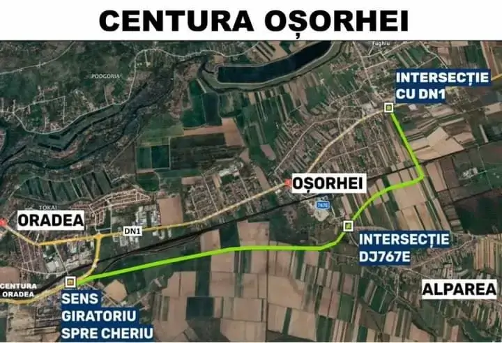 Centura Oșorhei se deschide circulației în 24 august
