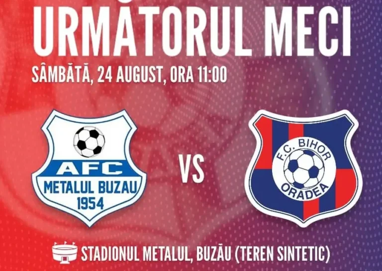 FC Bihor joacă, la Buzău, cu Metalul