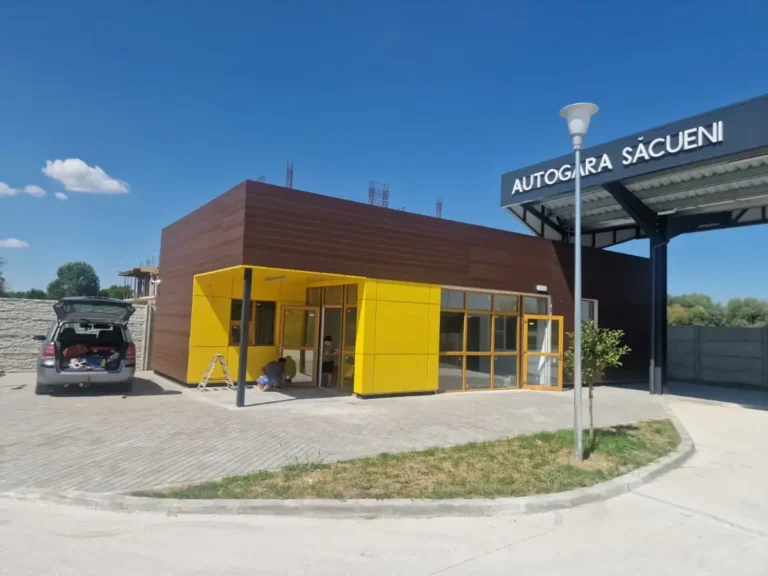 Lucrările la Autogara din Săcueni, finalizate