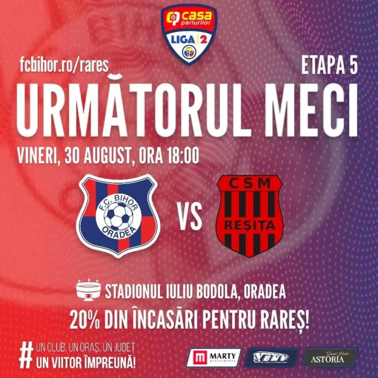 O nouă întâlnire cu CSM Reşiţa, de această dată în campionat!