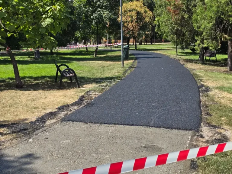 Pistă din tartan pentru alergare, în Parcul Olosig. Află când va fi gata