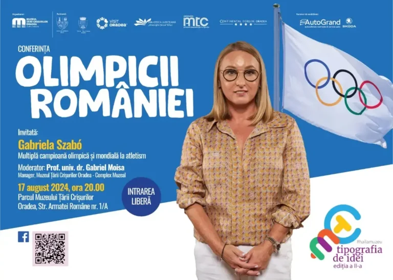 „Olimpicii României”. Gabriela Szabó conferențiază la Muzeul Țării Crișurilor