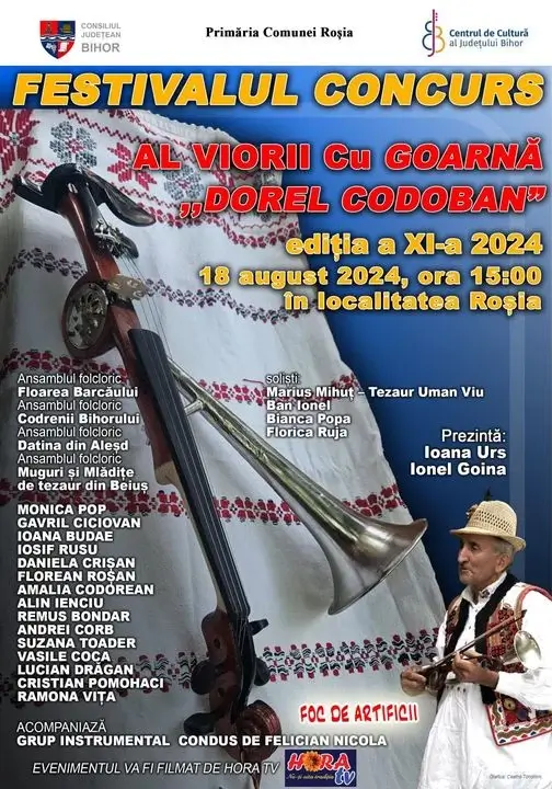 Festivalul-Concurs „Dorel Codoban” își deschide porțile la Roșia pentru a XI-a ediție