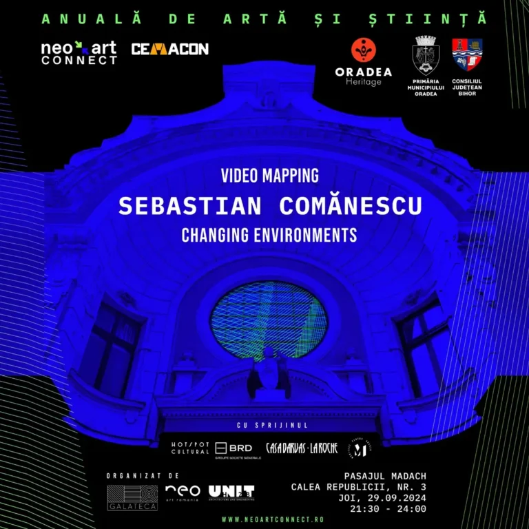 Video Mapping pe fațada Pasajului Madach-Republicii