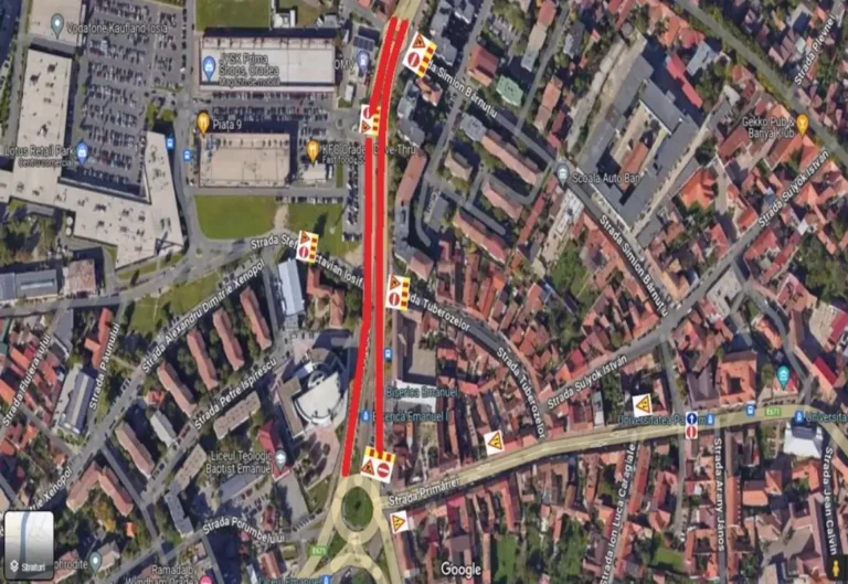 Restricții de circulație pe B-dul Decebal. Sens dublu pe un tronson al străzii Primăriei