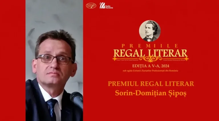 Prof. univ. dr. habil. Sorin Șipoș, prorectorul Universității din Oradea, laureat al premiilor revistei „Regal Literar”
