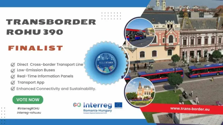 Votaţi proiectul OTL Oradea – „TRANSBORDER”, califcat ȋn finala competiţiei europene REGIOSTAR 2024