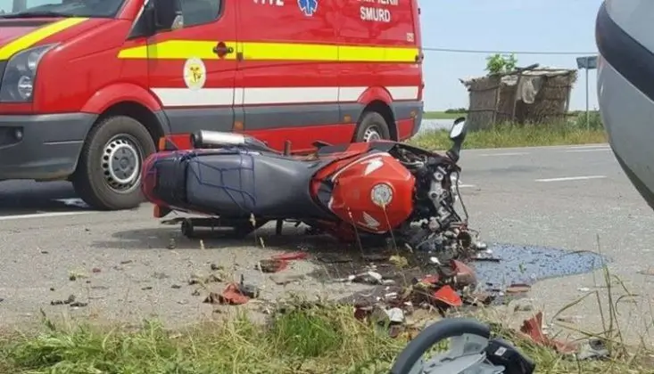 Un motociclist, rănit grav într-un accident pe DN 19, între Cadea și Diosig