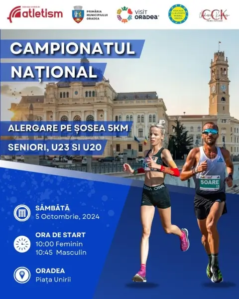 Oradea găzduiește, în premieră, campionatul național de alergare pe șosea