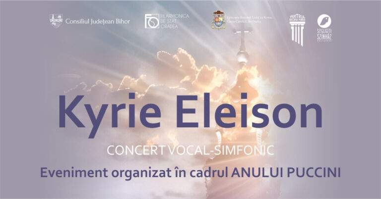 Concert vocal-simfonic „Kyrie Eleison”, la Teatrul de Stat Oradea. O seară dedicată lui Giacomo Puccini