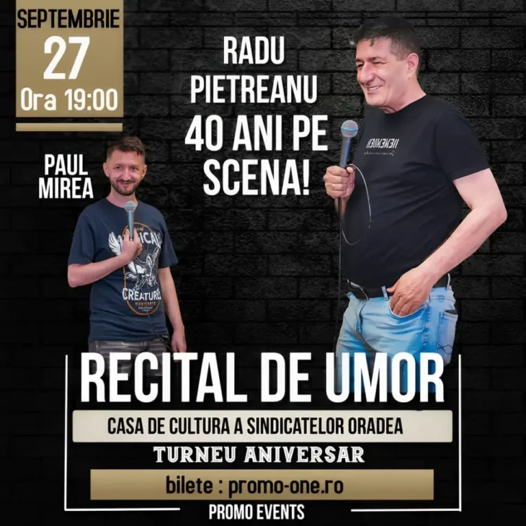 Show de Stand-up Comedy cu Paul Mirea și Radu Pietreanu la Oradea
