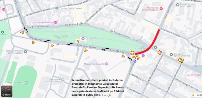 Alte străzi complet închise de șantiere în Oradea