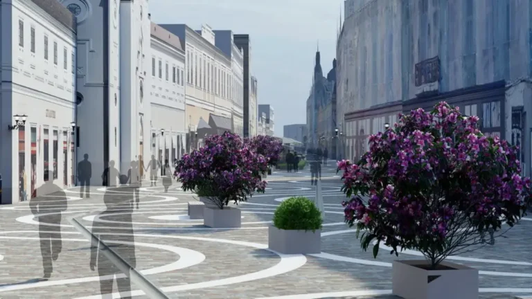 Pietonala Republicii din Oradea, aproape gata înainte de vară. Ce termen anunță Primăria