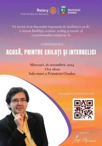 Afiș conferință Bădiliță