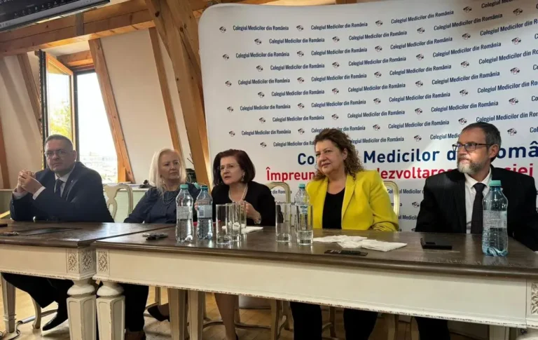 Prof. univ. dr. Cătălina Poiană, noul președinte al Colegiului Medicilor din România. Conf. univ. dr. Carmen Pantiș – vicepreședinte al Biroului Executiv al CMR