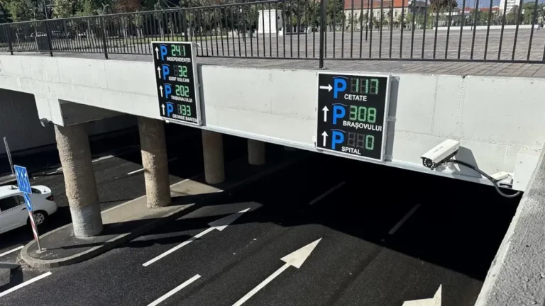 Sistem de afișare a locurilor libere în parcările din Oradea