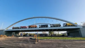 Teste de rezistență la pasajul intermodal de pe Calea Borșului-05 Foto: CJ Bihor