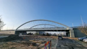 Teste de rezistență la pasajul intermodal de pe Calea Borșului-09 Foto: CJ Bihor