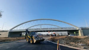 Teste de rezistență la pasajul intermodal de pe Calea Borșului-11 Foto: CJ Bihor