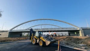 Teste de rezistență la pasajul intermodal de pe Calea Borșului-12 Foto: CJ Bihor