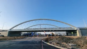 Teste de rezistență la pasajul intermodal de pe Calea Borșului-14 Foto: CJ Bihor