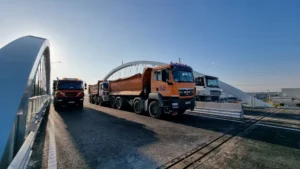 Teste de rezistență la pasajul intermodal de pe Calea Borșului-17 Foto: CJ Bihor