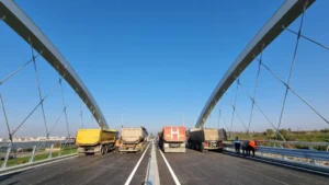 Teste de rezistență la pasajul intermodal de pe Calea Borșului-25 Foto: CJ Bihor