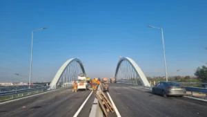 Teste de rezistență la pasajul intermodal de pe Calea Borșului-34 Foto: CJ Bihor