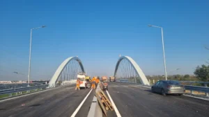 Teste de rezistență la pasajul intermodal de pe Calea Borșului-35 Foto: CJ Bihor